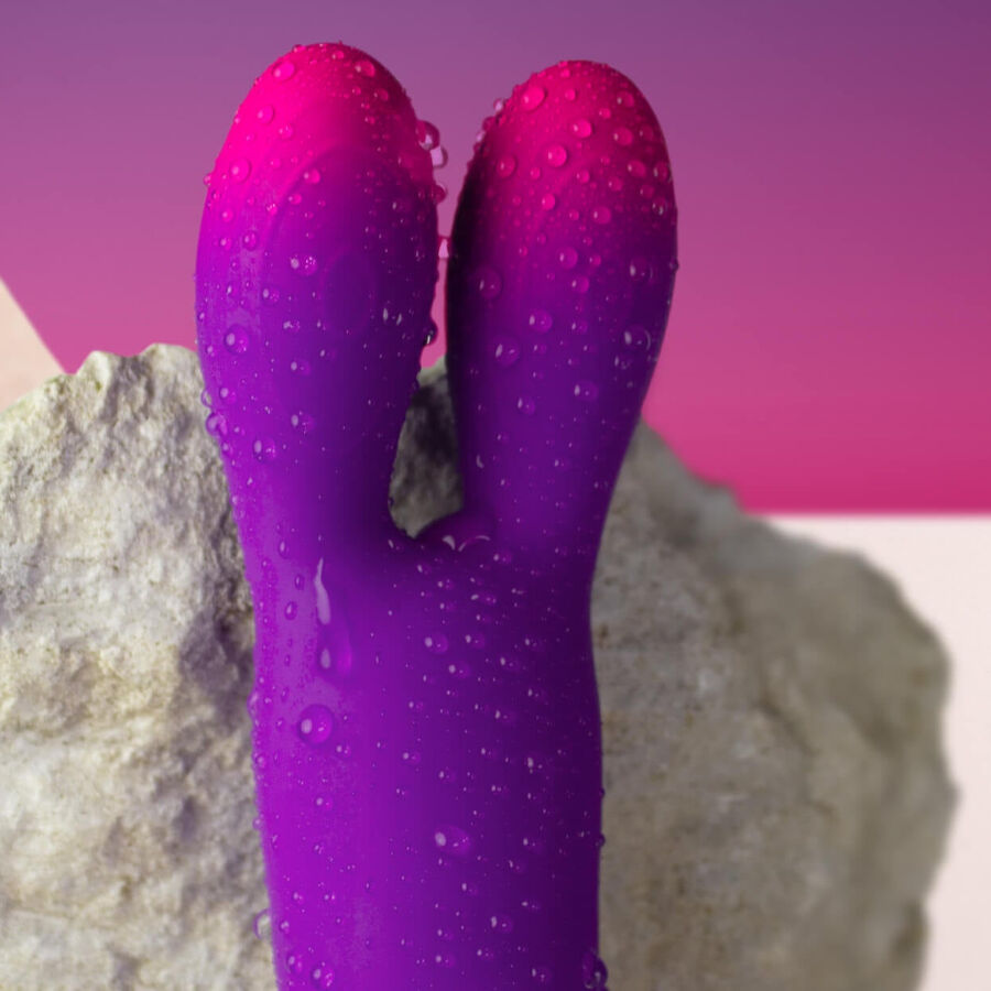ROCKS-OFF - GLO-GIRL BUNNY VIBRATEUR FLEXIBLE VIOLET ROCKS-OFF