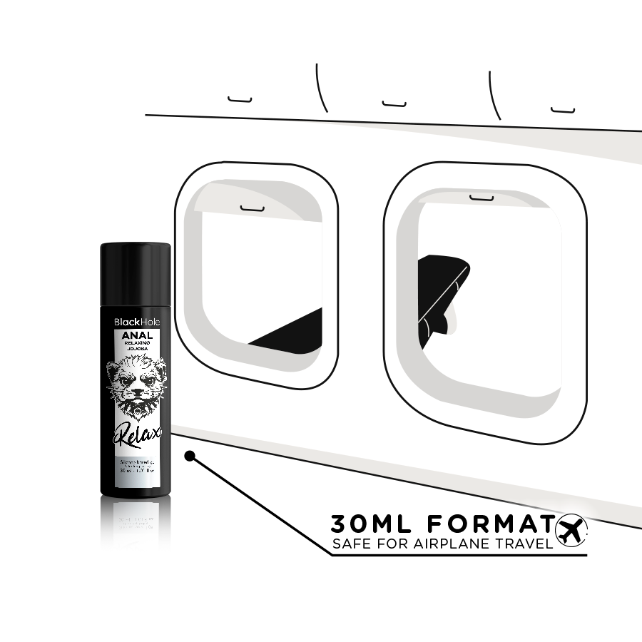 BLACK HOLE - RELAXANT ANAL JOJOBA RELAX BASE SILICONE 30 ML BLACK HOLE