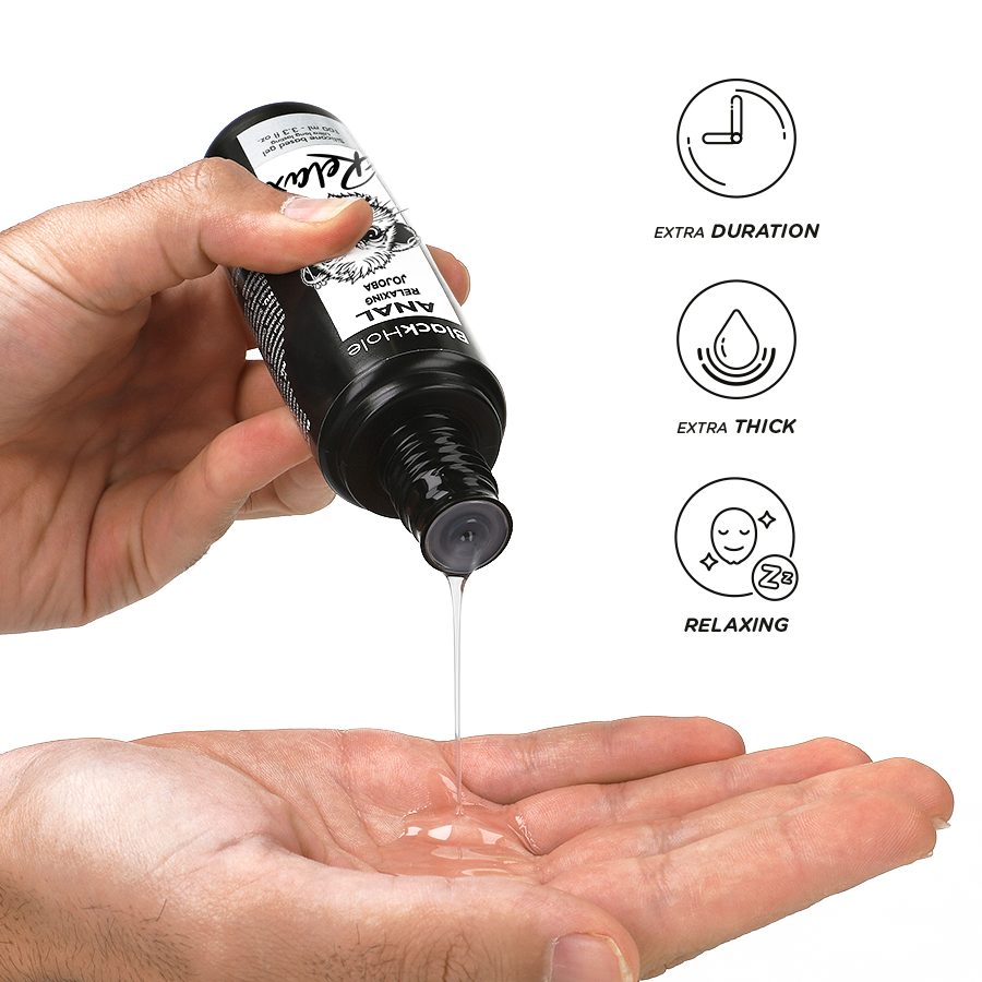 BLACK HOLE - RELAXANT ANAL JOJOBA RELAX BASE SILICONE 100 ML BLACK HOLE