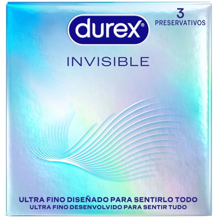 DUREX - PRÉSERVATIFS ULTRA FINS INVISIBLES 3 UNITÉS DUREX CONDOMS