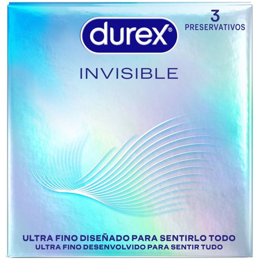 DUREX - PRÉSERVATIFS ULTRA FINS INVISIBLES 3 UNITÉS DUREX CONDOMS