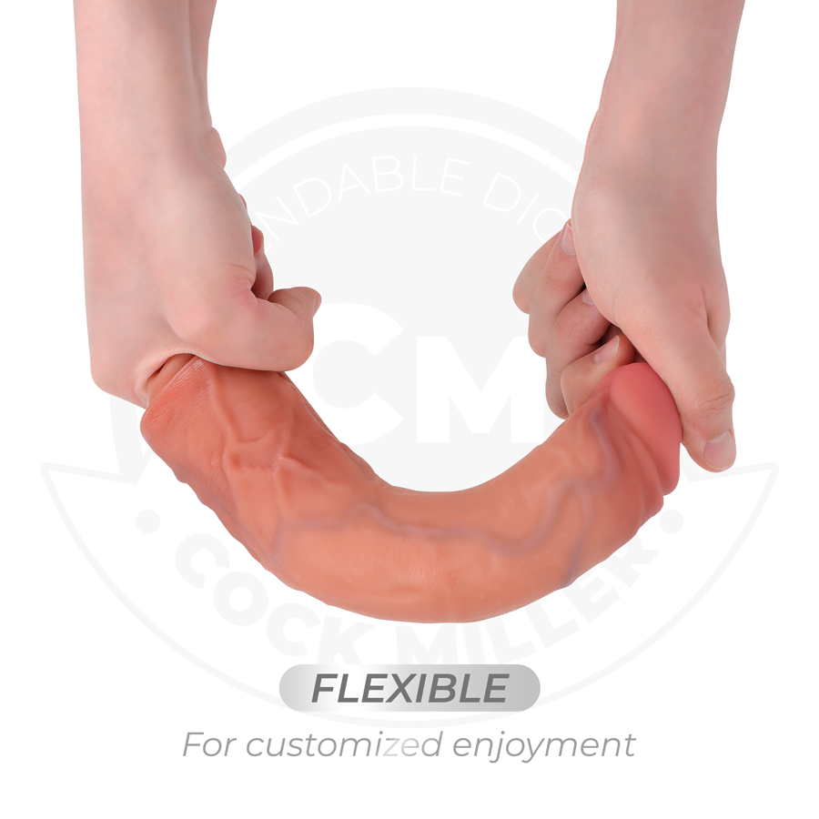 COCK MILLER - GODE RÉALISTE À VENTOUSE ET VIBRATION AVEC TÉLÉCOMMANDE 21,5 CM COCK MILLER