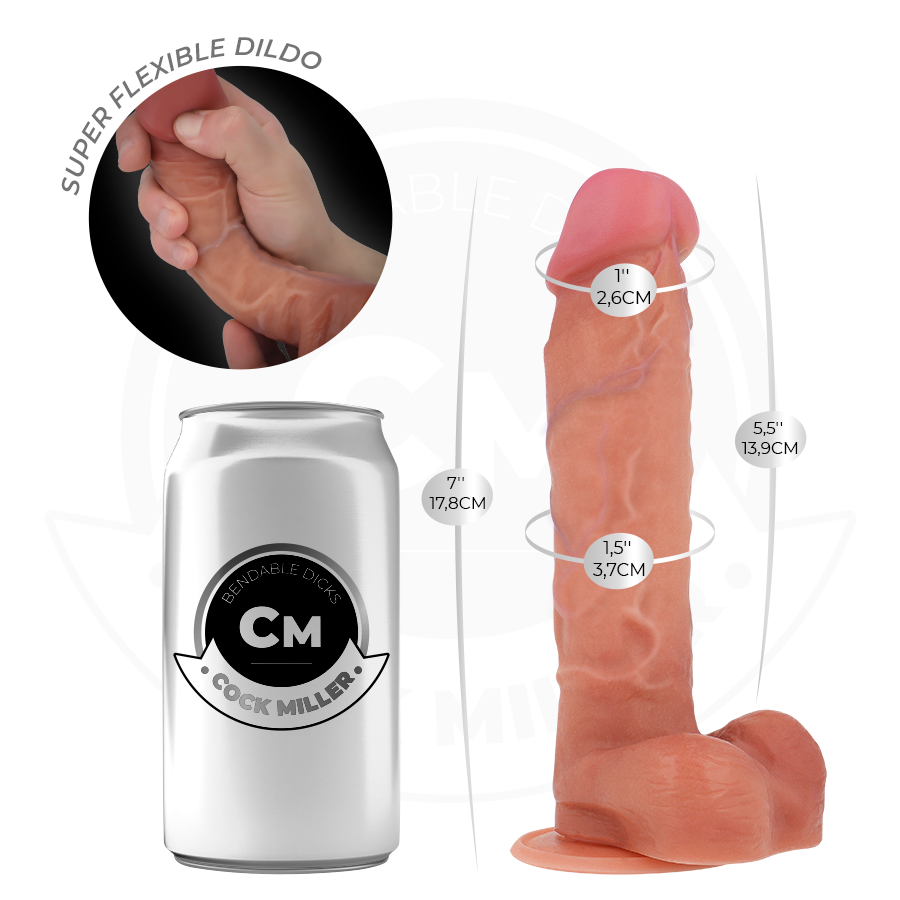 COCK MILLER - GODE ARTICULABLE HYPERRÉALISTE 17,8 CM COCK MILLER