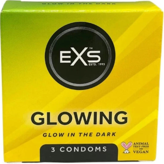 EXS CONDOMS - BRILLANT DANS LE NOIR EXS CONDOMS