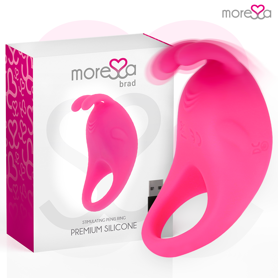 MORESSA - BRAD PREMIUM SILICONE RECHARGEABLE ROSE MORESSA