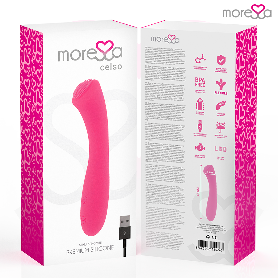 MORESSA - CELSO RECHARGEABLE EN SILICONE PREMIUM MORESSA