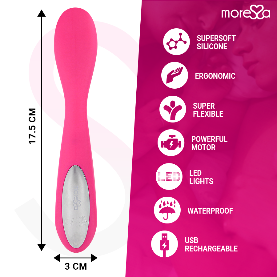 MORESSA - DRUSO RECHARGEABLE EN SILICONE PREMIUM MORESSA