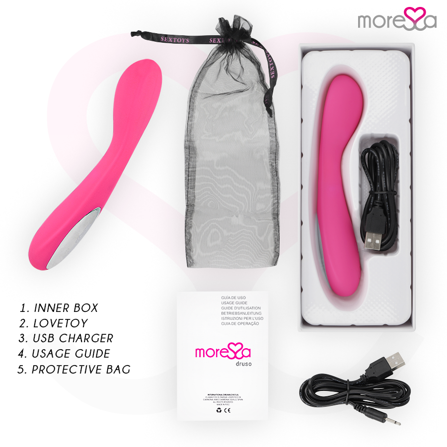 MORESSA - DRUSO RECHARGEABLE EN SILICONE PREMIUM MORESSA