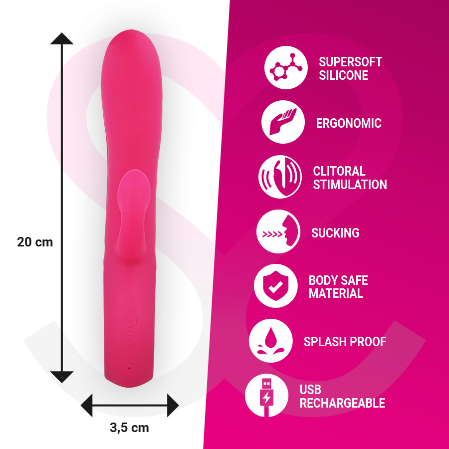 MORESSA - DUSTIN ASPIRATION CLITORIDIENNE ET VIBRATIONS PUISSANTES SILICONE PREMIUM RECHARGEABLE MORESSA
