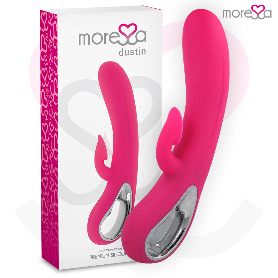 MORESSA - DUSTIN ASPIRATION CLITORIDIENNE ET VIBRATIONS PUISSANTES SILICONE PREMIUM RECHARGEABLE MORESSA