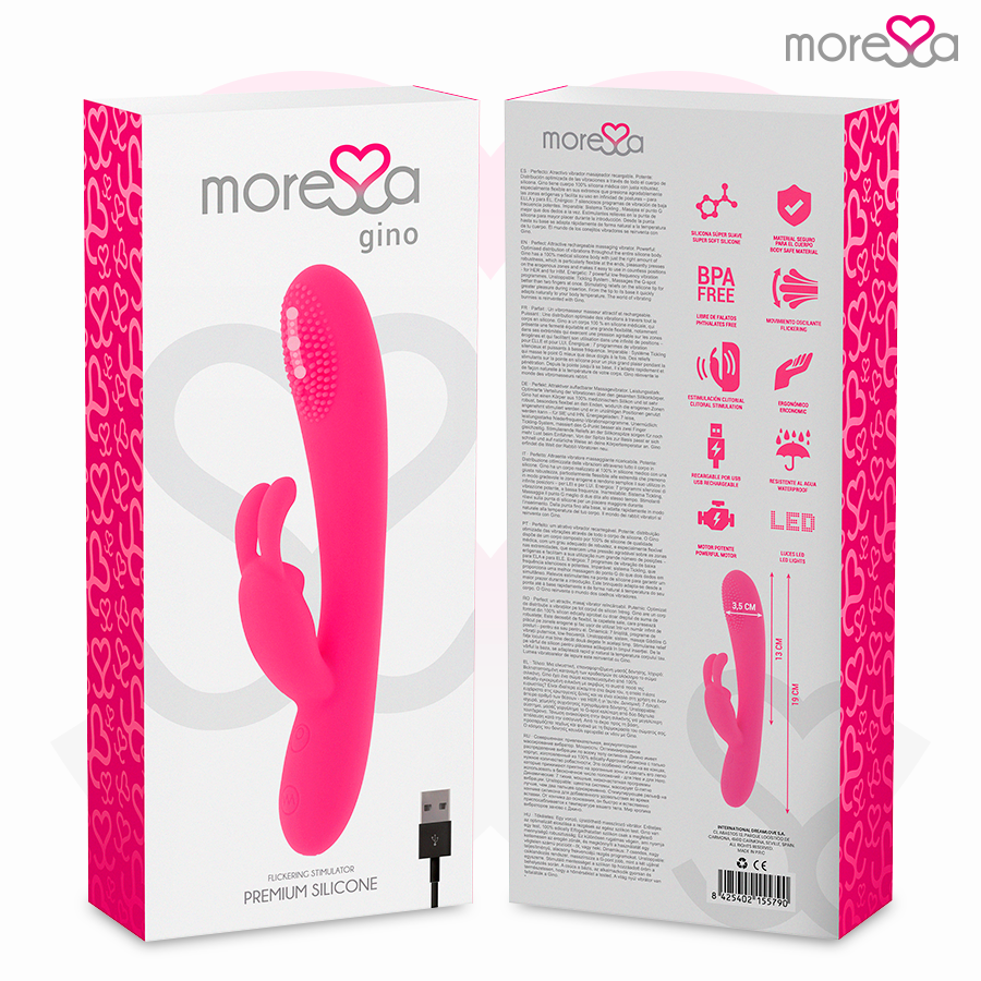 MORESSA - GINO RECHARGEABLE EN SILICONE PREMIUM MORESSA