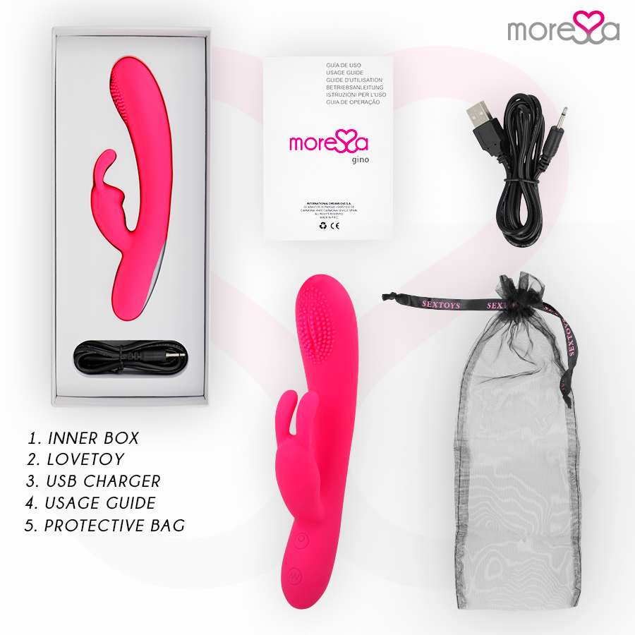 MORESSA - GINO RECHARGEABLE EN SILICONE PREMIUM MORESSA