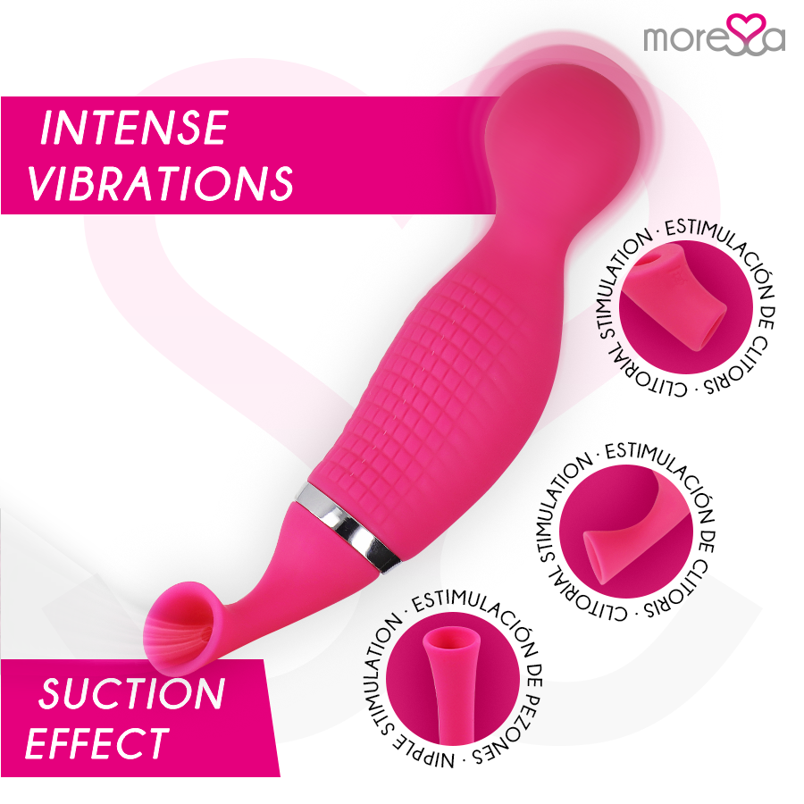 MORESSA - KIRK DUO ASPIRATION + MASSEUR MULTI-PERFORMANCES SILICONE PREMIUM RECHARGEABLE MORESSA