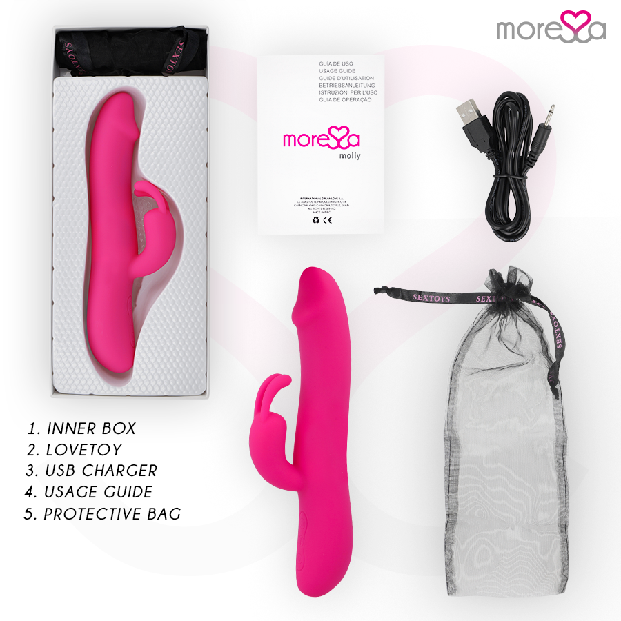 MORESSA - MOLLY RECHARGEABLE EN SILICONE PREMIUM MORESSA