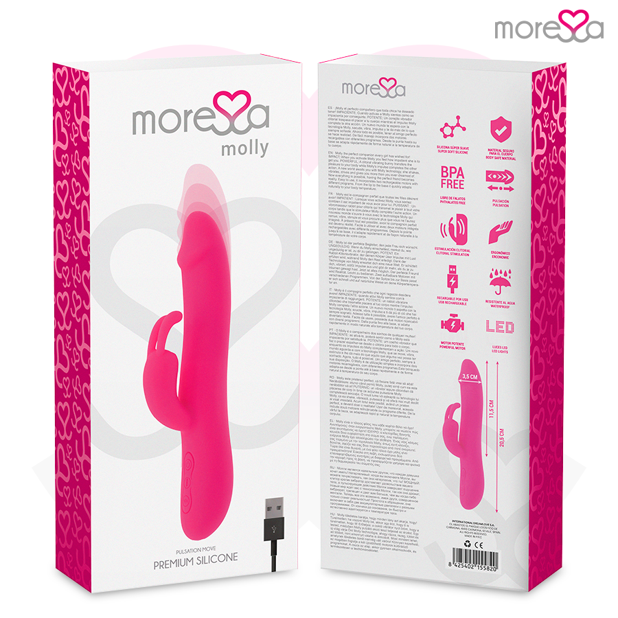 MORESSA - MOLLY RECHARGEABLE EN SILICONE PREMIUM MORESSA