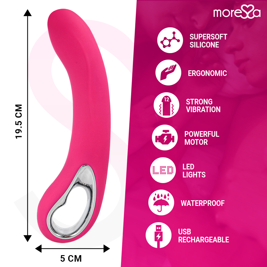 MORESSA - NELSON RECHARGEABLE EN SILICONE PREMIUM MORESSA
