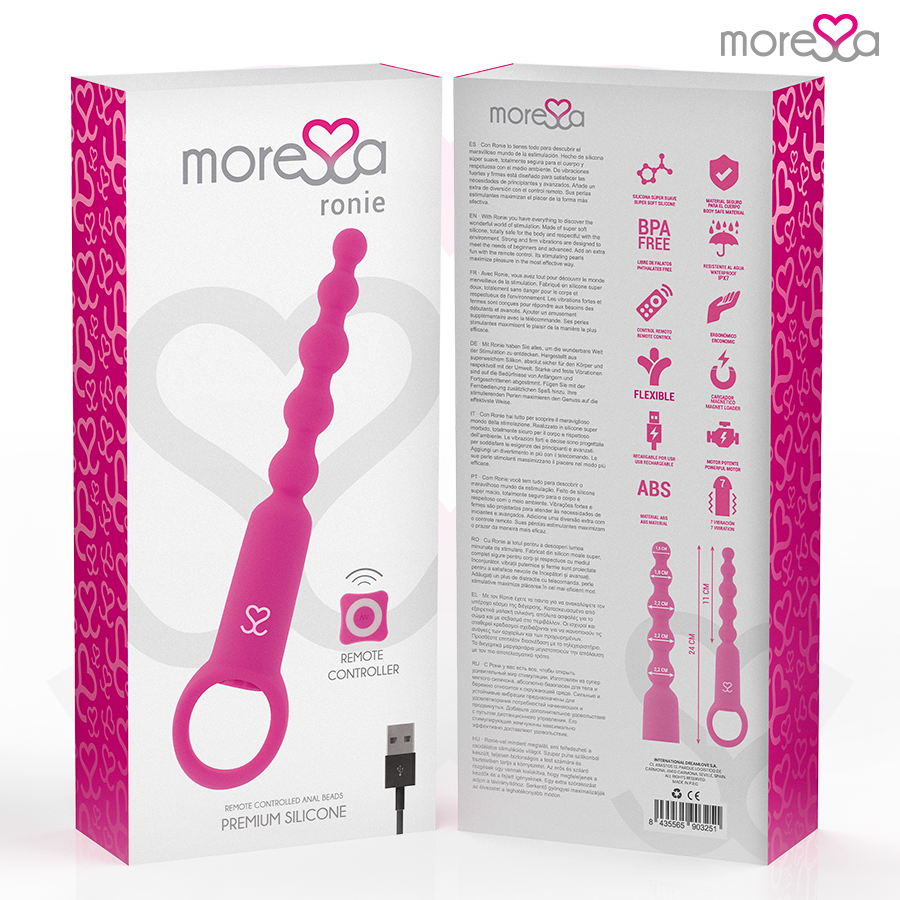 MORESSA - RONIE TÉLÉCOMMANDE PLAISIR ANAL ROSE MORESSA