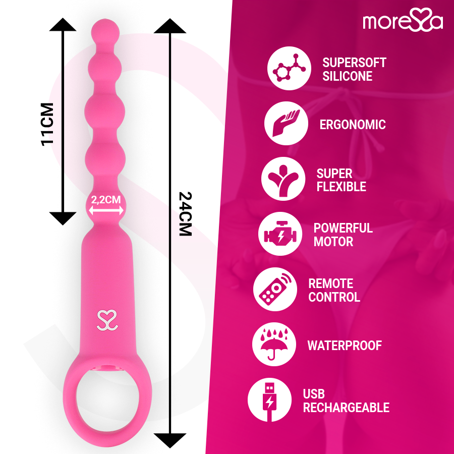 MORESSA - RONIE TÉLÉCOMMANDE PLAISIR ANAL ROSE MORESSA