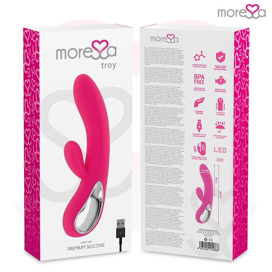 MORESSA - TROY RECHARGEABLE EN SILICONE PREMIUM MORESSA