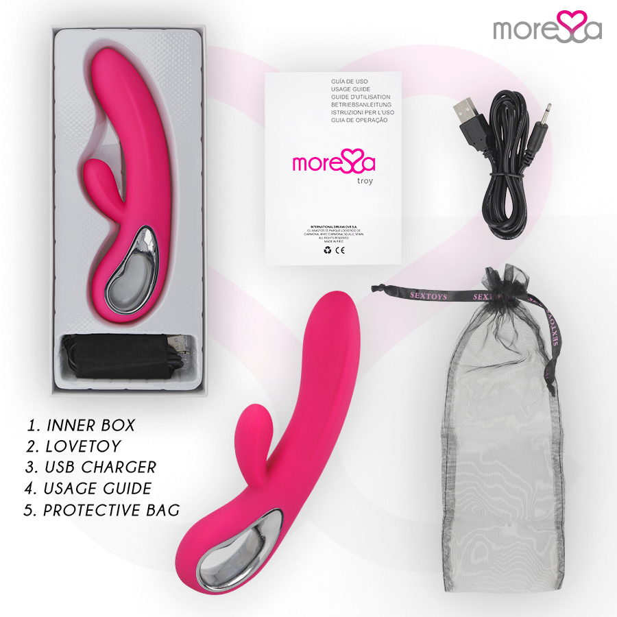 MORESSA - TROY RECHARGEABLE EN SILICONE PREMIUM MORESSA