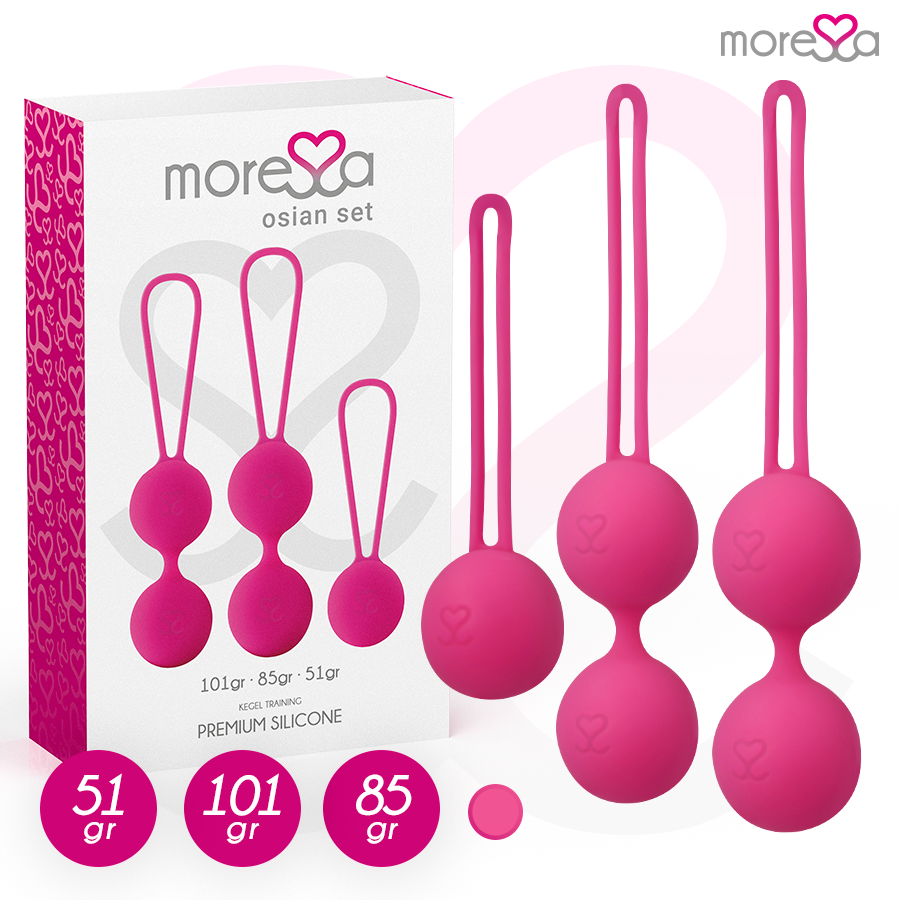 MORESSA - OSIAN SET PREMIUM SILICONE ROSE (Osian One - 51 g | Osian Two - 101 g | Osian Three 85 g) MORESSA