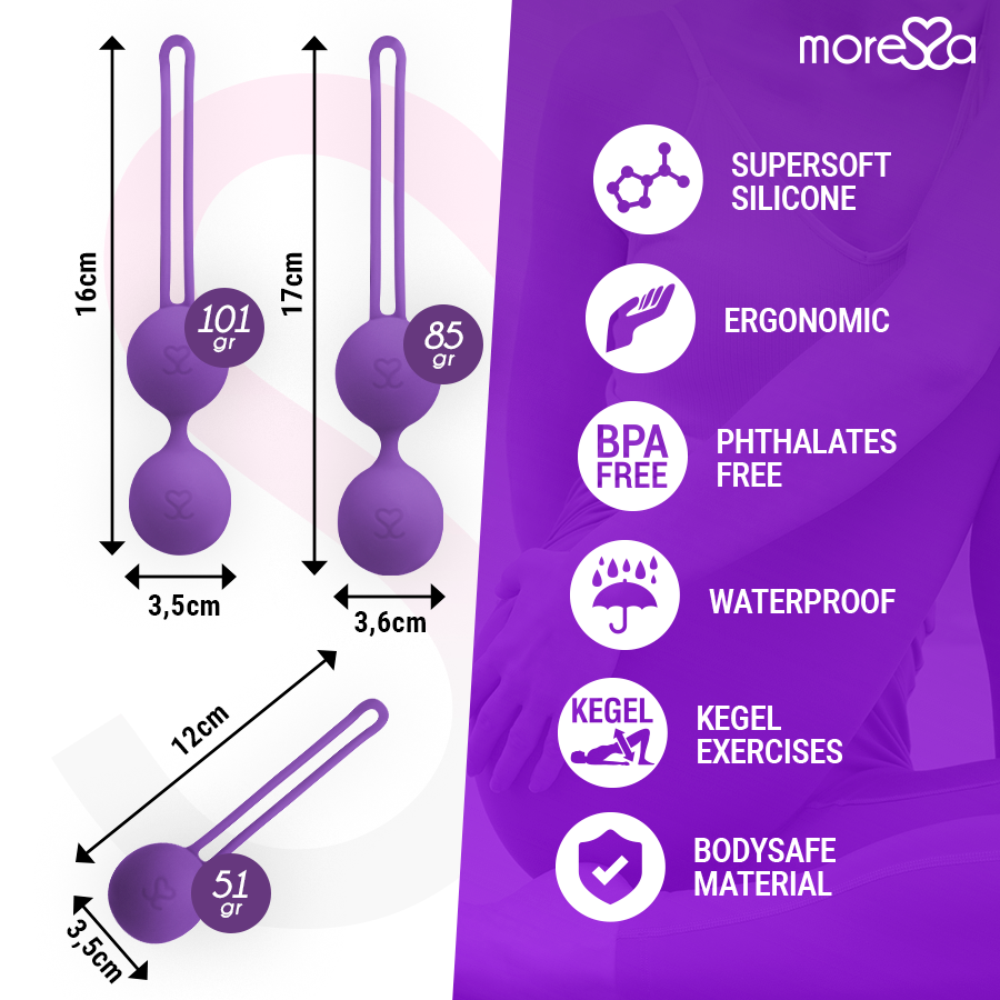 MORESSA - OSIAN SET PREMIUM SILICONE LILAS MORESSA