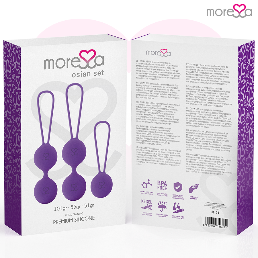 MORESSA - OSIAN SET PREMIUM SILICONE LILAS MORESSA