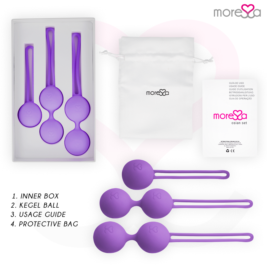 MORESSA - OSIAN SET PREMIUM SILICONE LILAS MORESSA