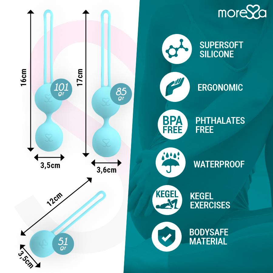 MORESSA - ENSEMBLE OSIAN SILICONE TURQUOISE PREMIUM MORESSA