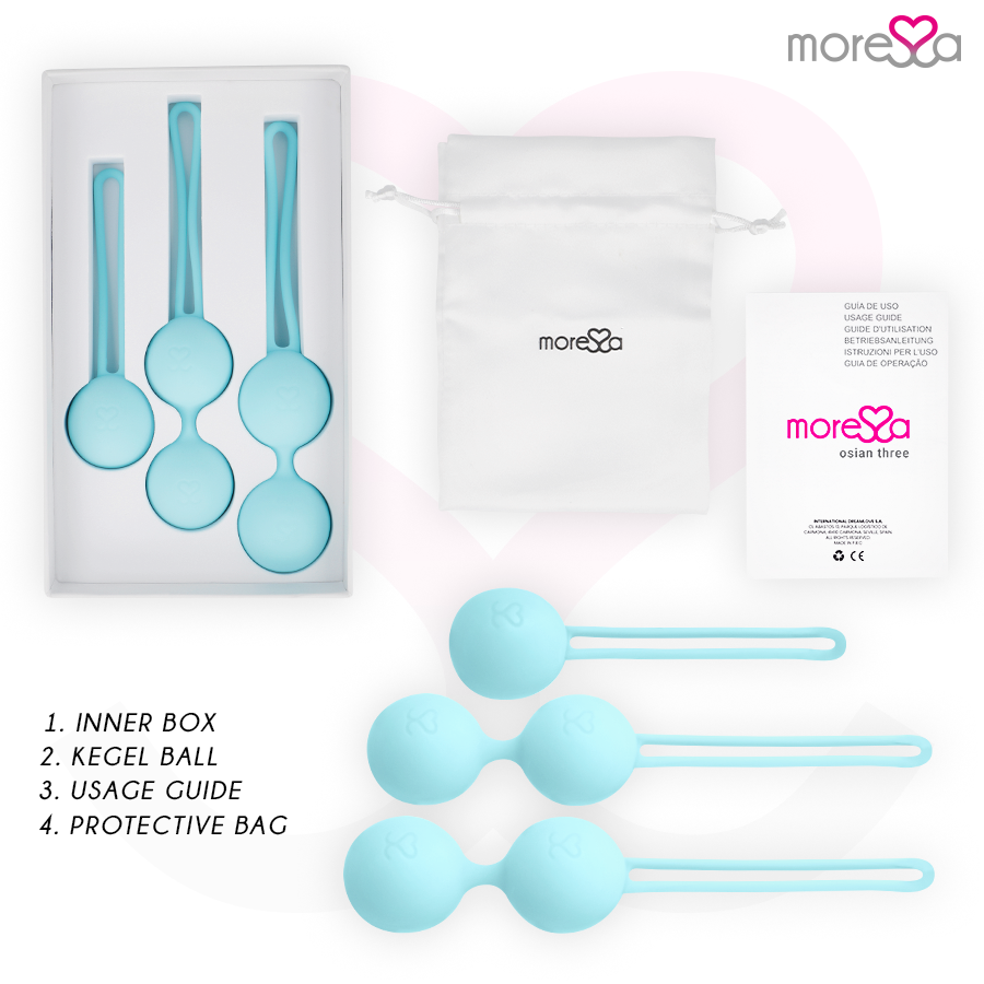 MORESSA - ENSEMBLE OSIAN SILICONE TURQUOISE PREMIUM MORESSA