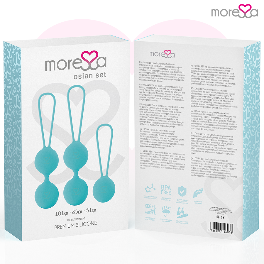 MORESSA - ENSEMBLE OSIAN SILICONE TURQUOISE PREMIUM MORESSA