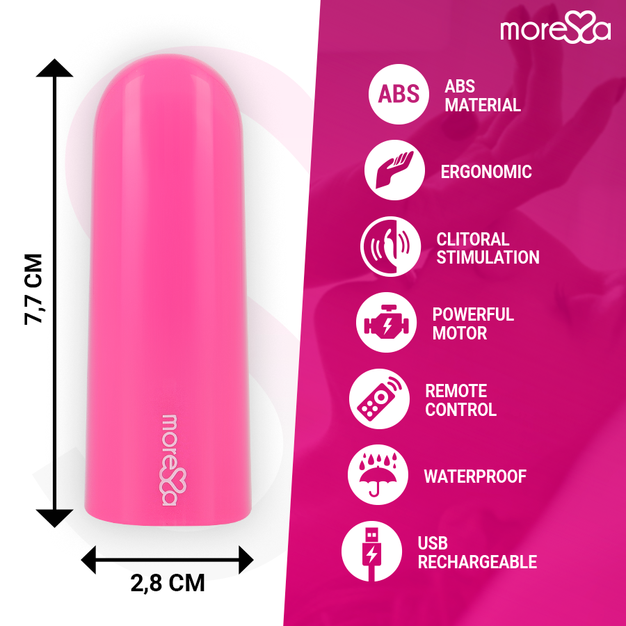 MORESSA - NIX VIBRATEUR TÉLÉCOMMANDE ROSE MORESSA