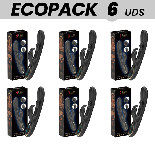 ECOPACKS 6 UNITÉS - VIBRATEUR LAPIN PUISSANT IBIZA AVEC PERLE ROULANTE MASSANTE IBIZA TECHNOLOGY