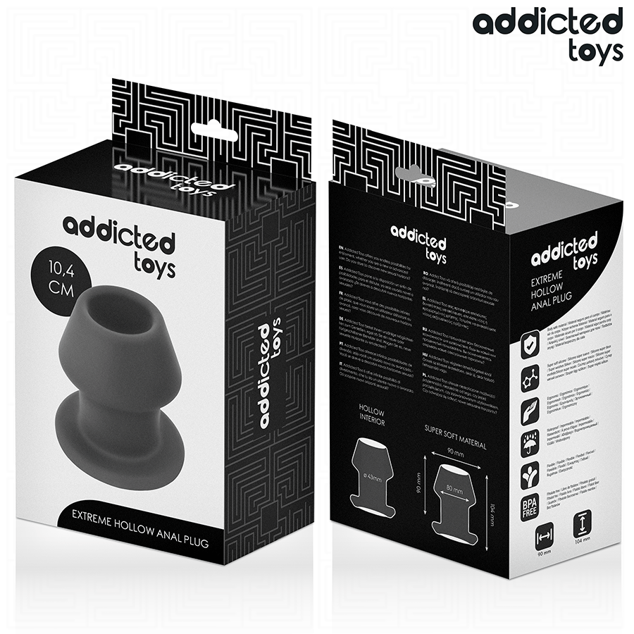 ADDICTED TOYS - PLUG ANAL CREUX EXTRÊME TAILLE L 10,4 CM ADDICTED TOYS