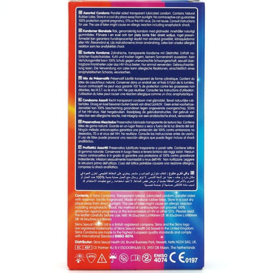 SKINS - PACK DE 8 PRÉSERVATIFS PREMIUM ASSORTIS SKINS