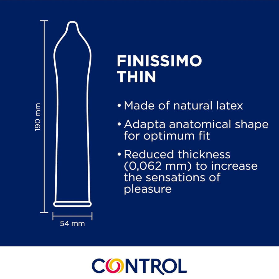 CONTROL - PRÉSERVATIFS FINISSIMO SENSO 144 UNITÉS CONTROL CONDOMS