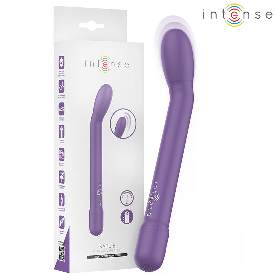 INTENSE - STIMULATEUR DE POINT G RECHARGEABLE KARLIE VIOLET INTENSE FUN