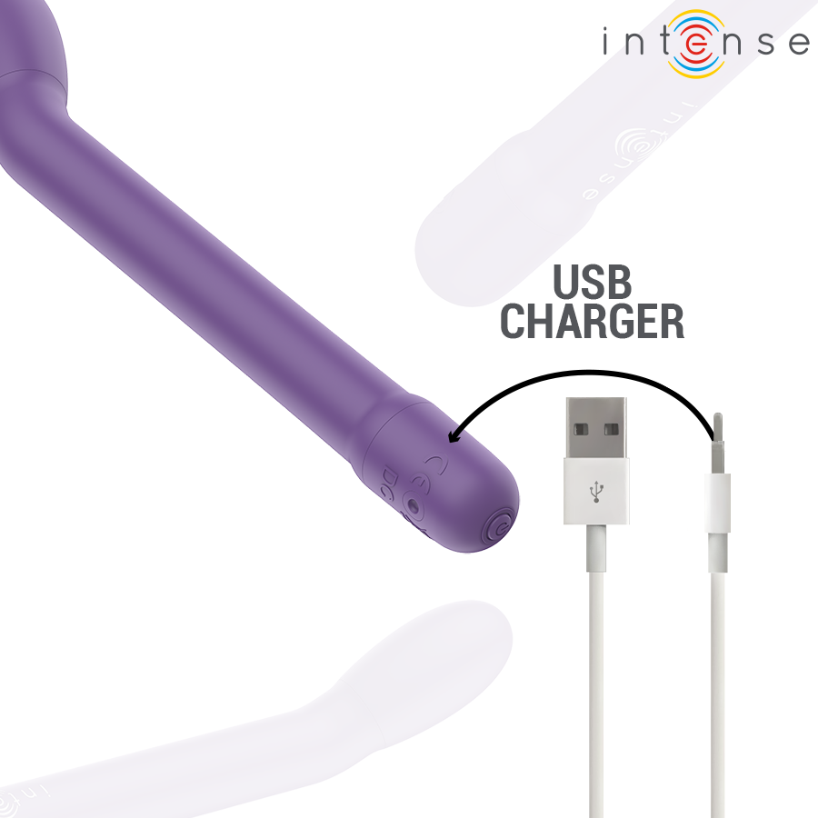 INTENSE - STIMULATEUR DE POINT G RECHARGEABLE KARLIE VIOLET INTENSE FUN