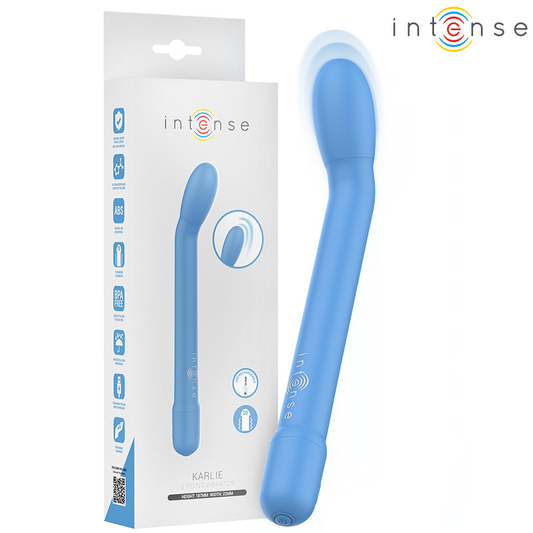 INTENSE - STIMULATEUR DE POINT G RECHARGEABLE KARLIE BLEU INTENSE FUN