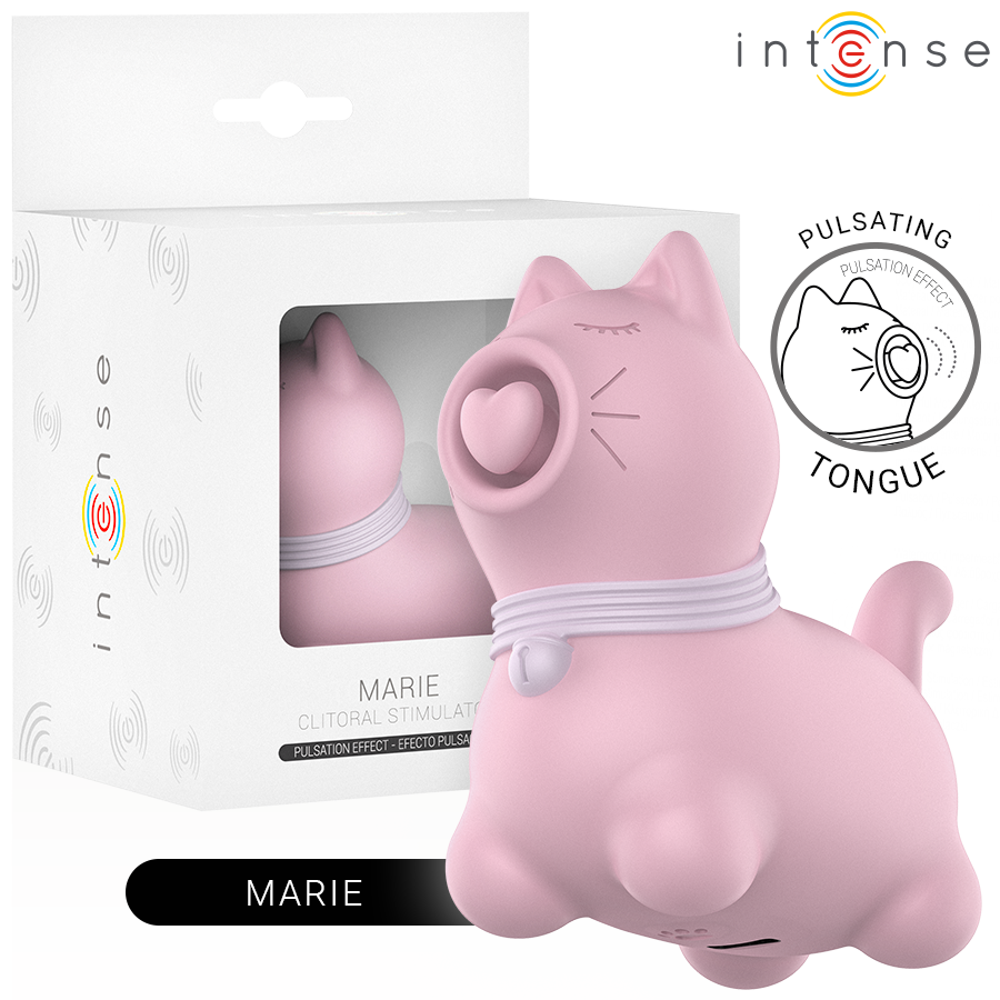 INTENSE - STIMULATEUR DE LANGUE EFFET PULSATION MARIE PINK INTENSE FUN