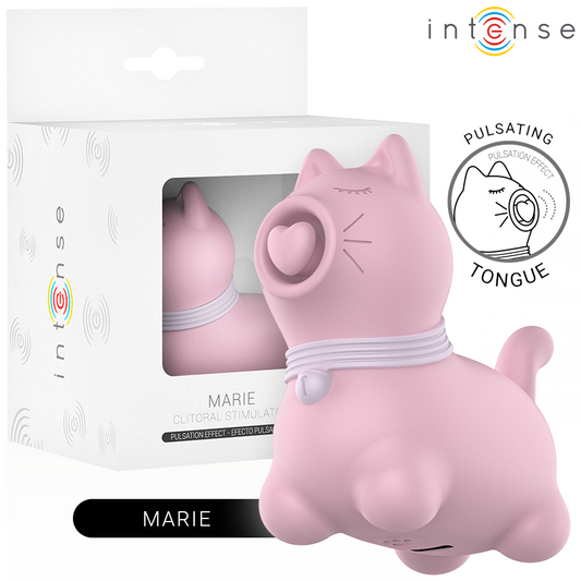 INTENSE - STIMULATEUR DE LANGUE EFFET PULSATION MARIE PINK INTENSE FUN
