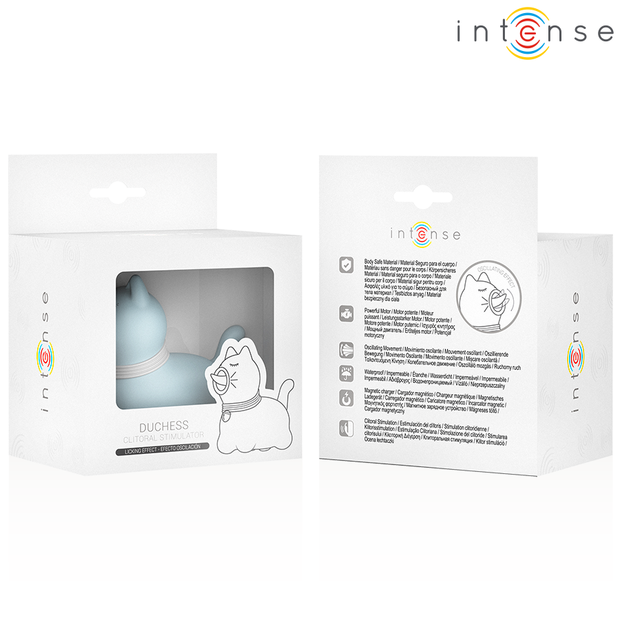 INTENSE - STIMULATEUR DUCHESSE AVEC LANGUE ROTATIVE 360º BLEU INTENSE FUN