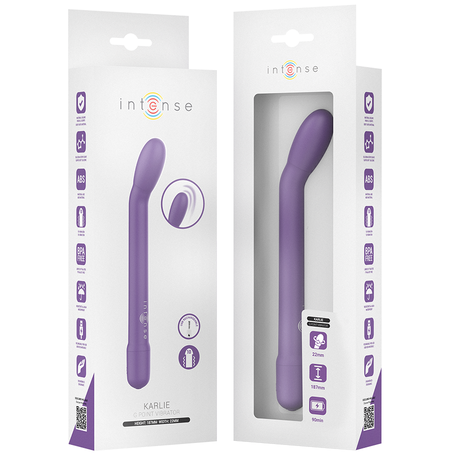 INTENSE - STIMULATEUR DE POINT G RECHARGEABLE KARLIE VIOLET INTENSE FUN