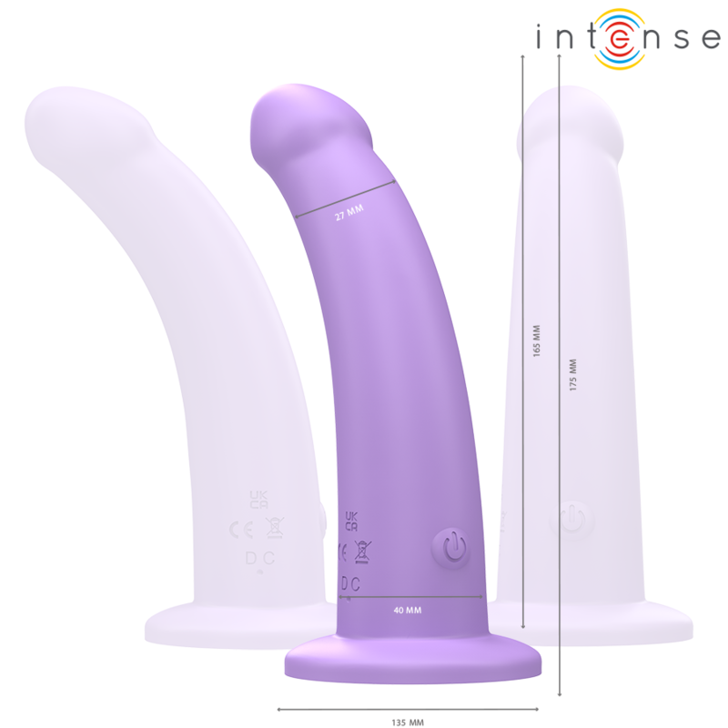 INTENSE - EDDIE VIBRATEUR 17,5 CM 10 VIBRATIONS VIOLET TÉLÉCOMMANDE INTENSE FUN