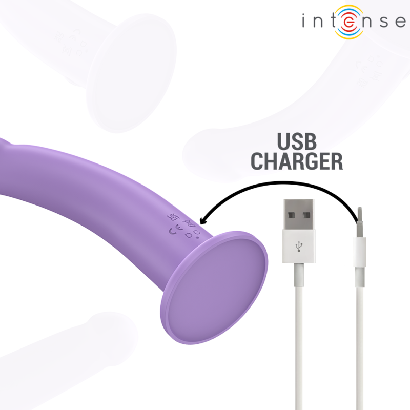 INTENSE - EDDIE VIBRATEUR 17,5 CM 10 VIBRATIONS VIOLET TÉLÉCOMMANDE INTENSE FUN