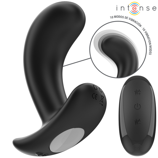 INTENSE - CHANDLER ANAL PLUG 10 VIBRATIONS NOIR TÉLÉCOMMANDE INTENSE ANAL TOYS