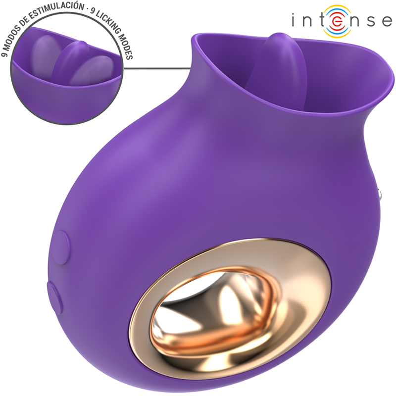 INTENSE - TULI STIMULATEUR CLITORIS 9 VIBRATIONS & 9 OSCILLATIONS VIOLET INTENSE FUN