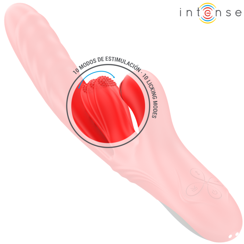 INTENSE - KAROL VIBRATEUR MULTIFONCTION POUSSÉE & STIMULATION & ONDES STIMULANTES ROUGE INTENSE FUN