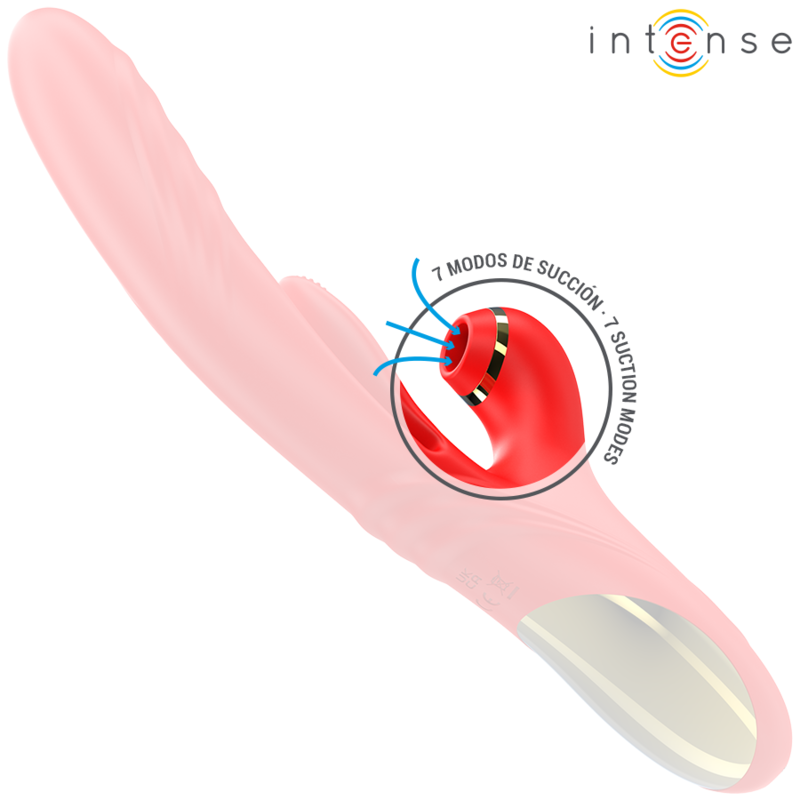 INTENSE - KAROL VIBRATEUR MULTIFONCTION POUSSÉE & STIMULATION & ONDES STIMULANTES ROUGE INTENSE FUN
