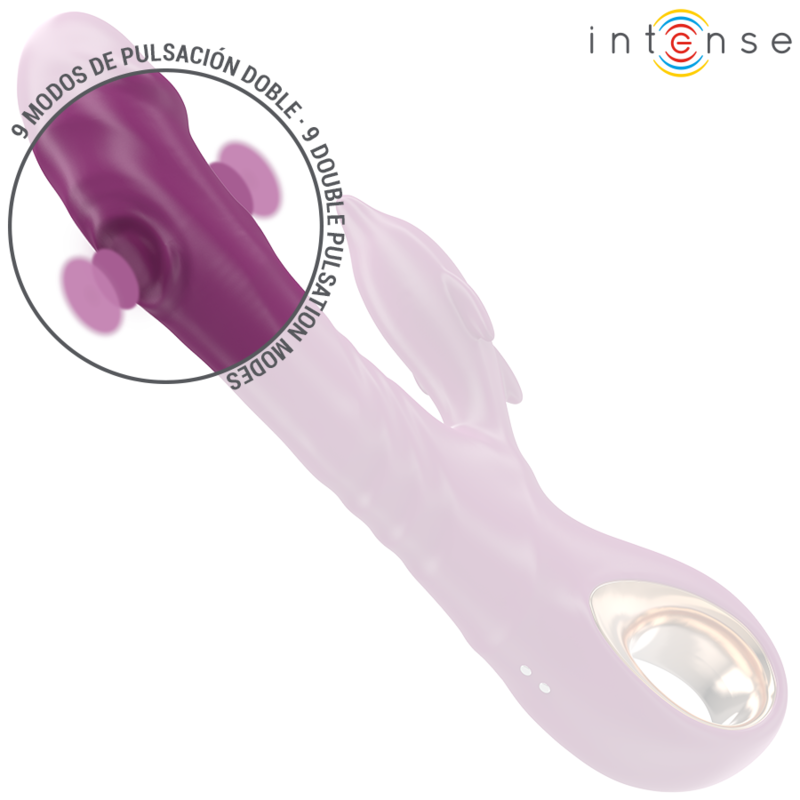 INTENSE - HALLE VIBRATEUR MULTIFONCTION AVEC LANGUE STIMULANTE DAUPHIN VIOLET INTENSE FUN